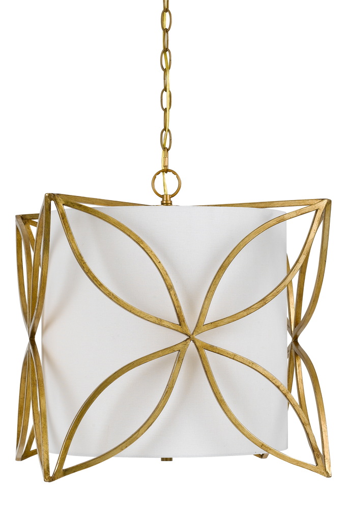 19.5&#34; Inch Metal Chandelier in French Gold