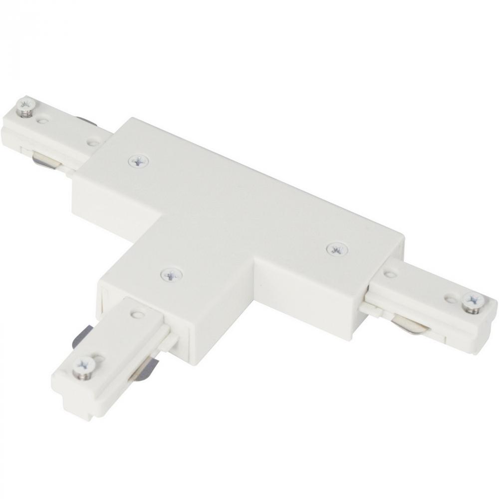 0.8&#34; Height T Connector with Left Polarity in White