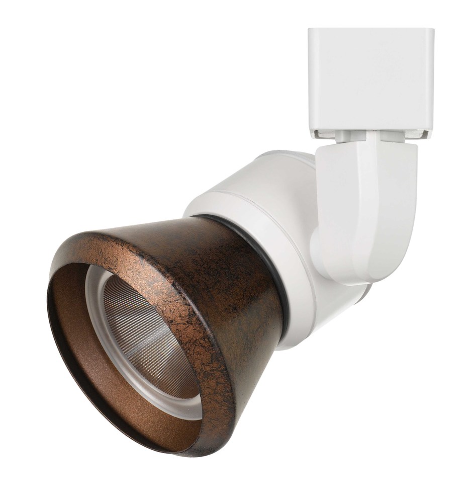 6.25&#34; Height Metal Track Head in White Finish
