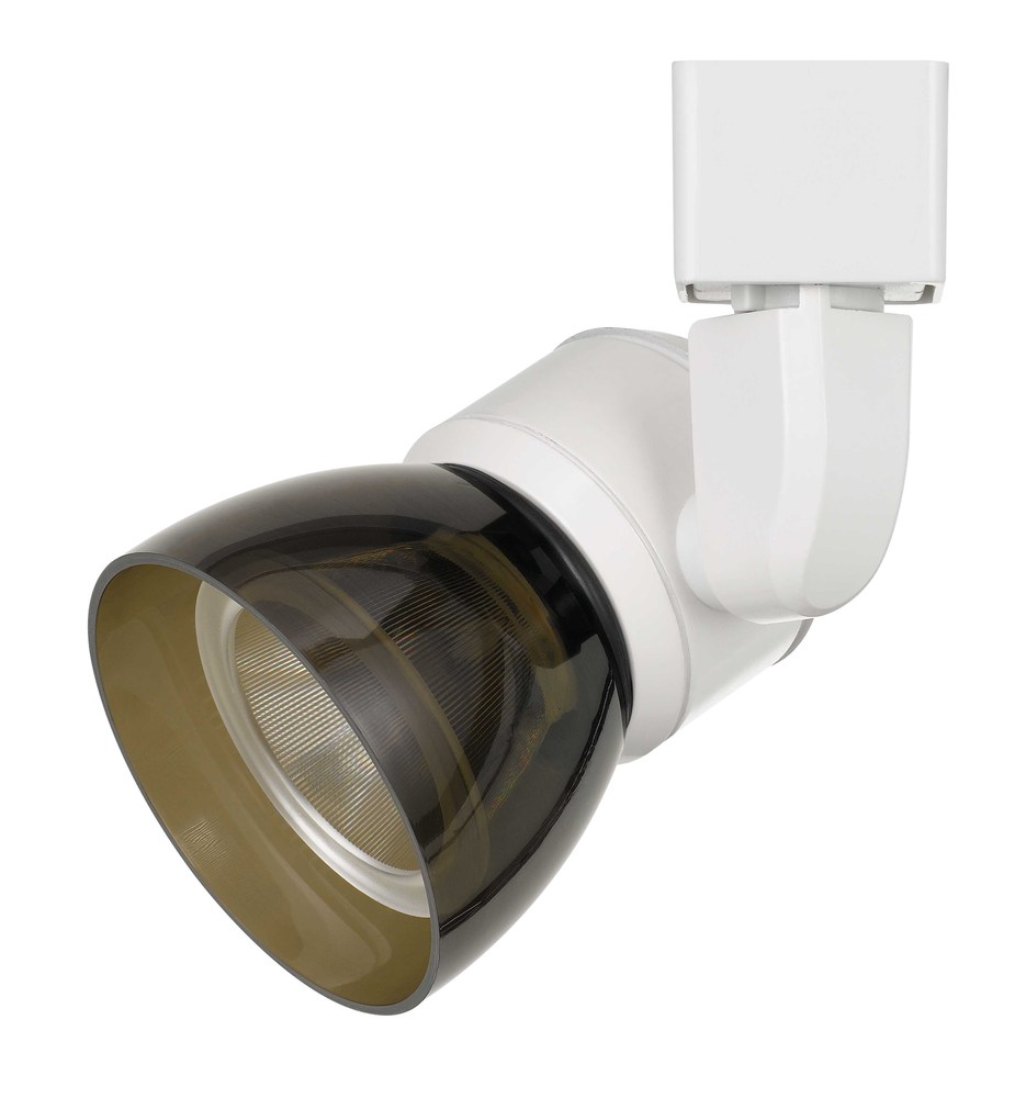 6.25&#34; Height Metal and Plc Track Head in White Finish