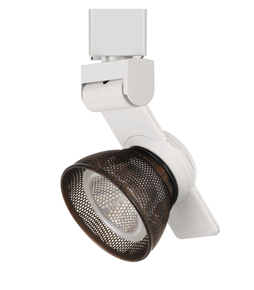 6&#34; Height Metal Track Head in White Finish