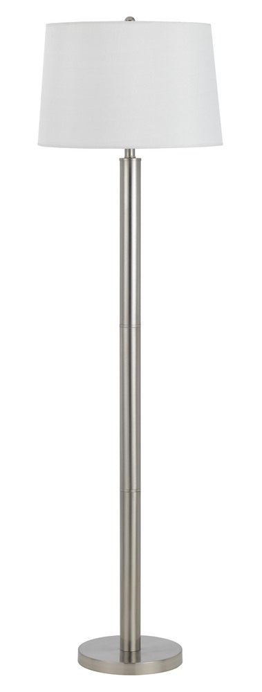 60&#34; Tall Metal Floor Lamp in Brushed Steel