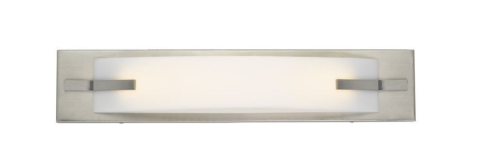 20&#34; Long Metal Base Vanity Light in Brushed Steel