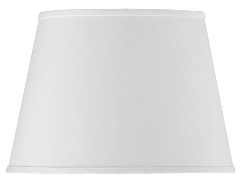 10&#34; Tall White Round Hardback Fabric Shade