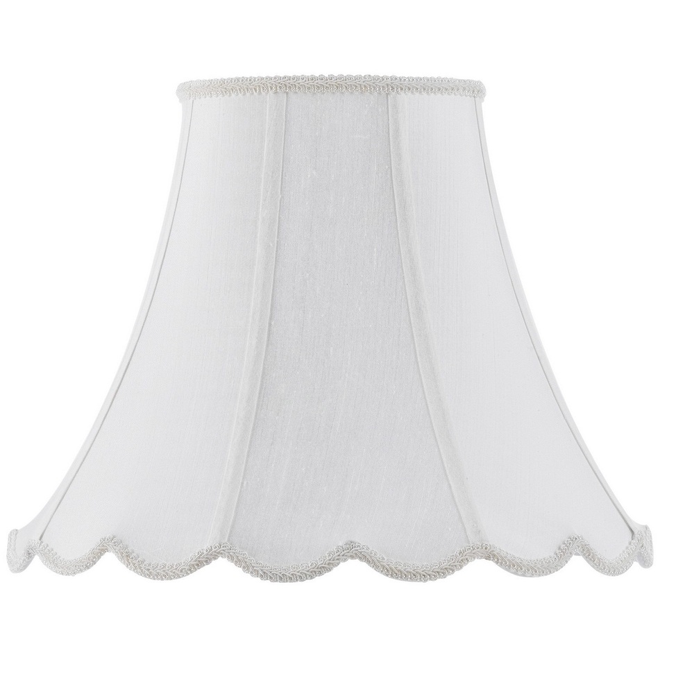 9.5&#34; Tall White Fabric Shade