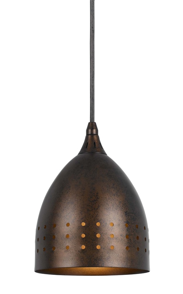 9.1&#34; Tall Metal Pendant in Oil Rubbed Bronze