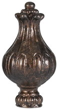 CAL Lighting FA-5065B - 3" Metal Cast Finial in Rust Finish