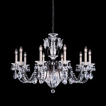 Schonbek 1870 1260N-48H - Bagatelle 13 Light 120V Chandelier in Antique Silver with Clear Heritage Handcut Crystal