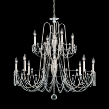 Schonbek 1870 AR1012N-48O - Esmery 12 Light 120V Chandelier in Antique Silver with Clear Optic Crystal