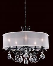 Schonbek 1870 VA8305N-23H2 - Vesca 5 Light 120V Chandelier in Etruscan Gold with Clear Heritage Handcut Crystal and Gold Shade