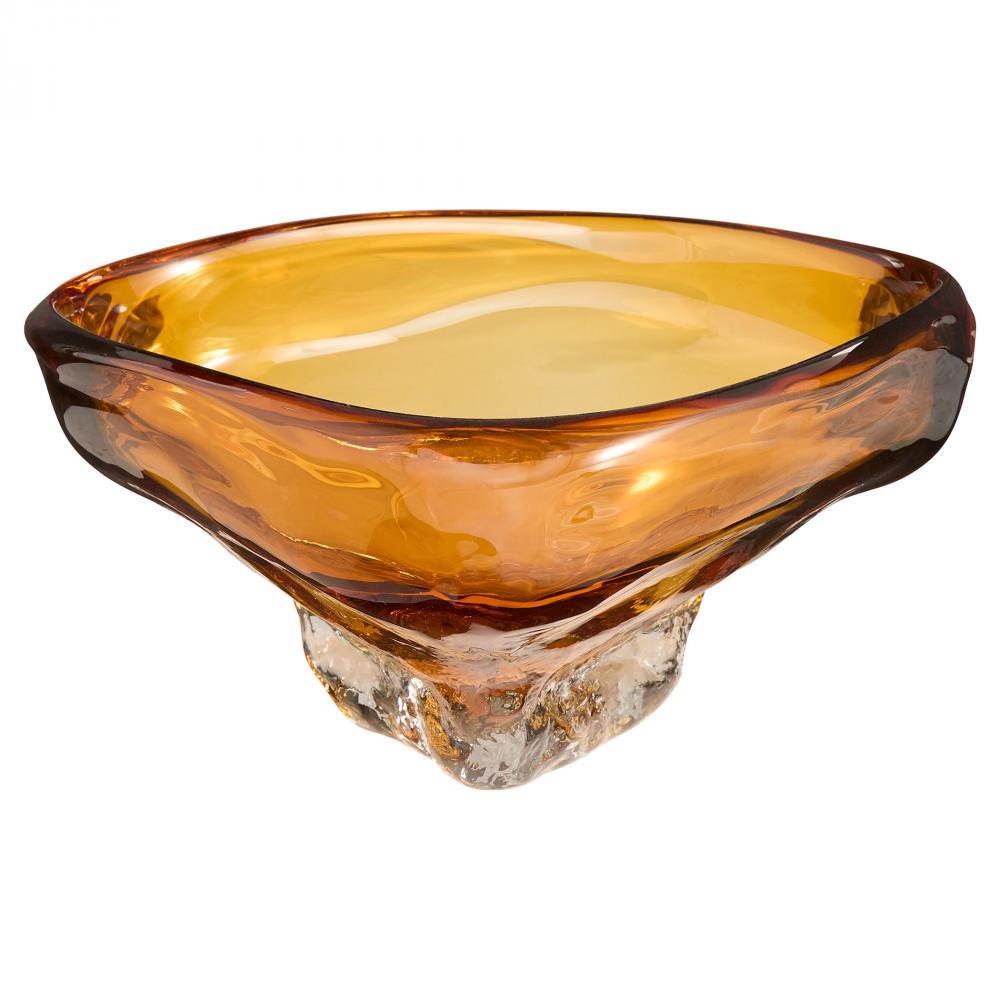 Alistair Bowl Amber Clear - Small