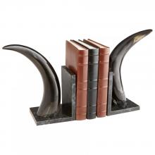 Cyan Designs 08013 - Horn Rimmed Bookends Bone And Black