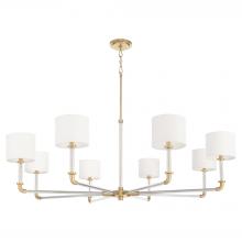 Cyan Designs 11955 - Hightower 8 Light Chandelier | Clear | Aged Brass