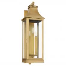 Cyan Designs 11991 - Salem 3 Light Outdoor Wall Sconce | Heritage Brass