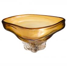 Cyan Designs 12026 - Alistair Bowl Amber Clear - Large