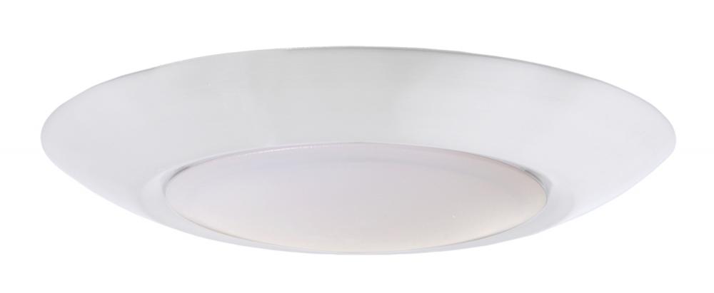 Slim Line 1 Light 6&#34; LED Flushmount in White (7&#34; Overall Diameter)