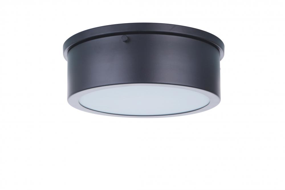 Fenn 1 Light 9&#34; LED Flushmount in Flat Black