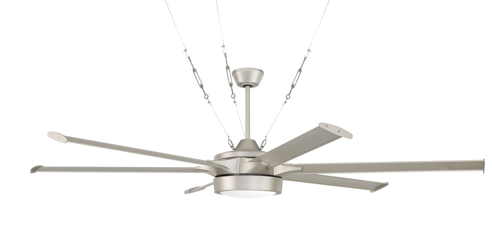 78&#34; Ceiling Fan w/Blades & LED Light Kit, Damp Rated