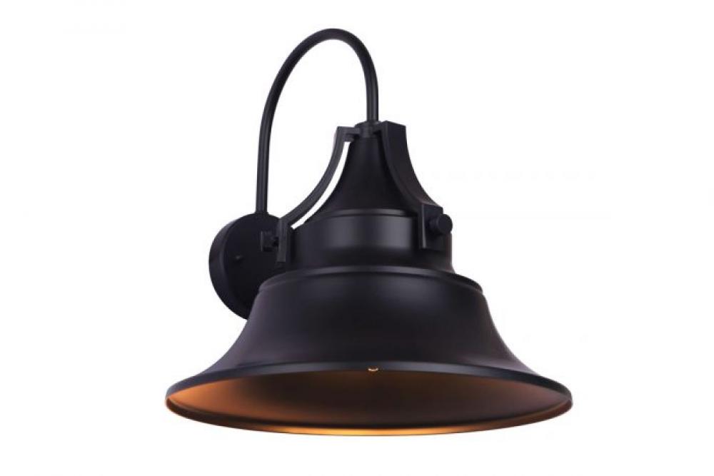 Union 1 Light Large Outdoor Wall Lantern in Midnight