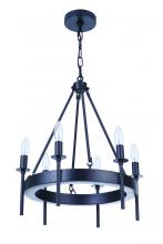 Craftmade 54326-FB - Larrson 6 Light Chandelier in Flat Black