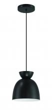 Craftmade 59191-FB - Ventura Dome 1 Light Mini Pendant in Flat Black