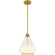 Quoizel QP6750BRG - Haze 1-Light Brushed Gold Mini Pendant
