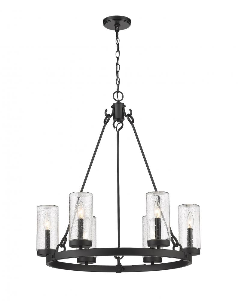 6 Light Outdoor Chandelier