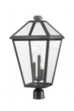 Z-Lite 579PHXLR-BK - 3 Light Outdoor Post Mount Fixture