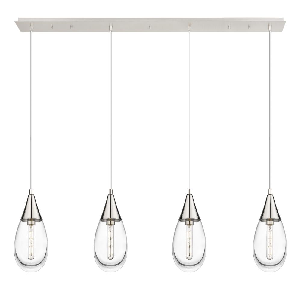 Malone - 4 Light - 50 inch - Polished Nickel - Linear Pendant