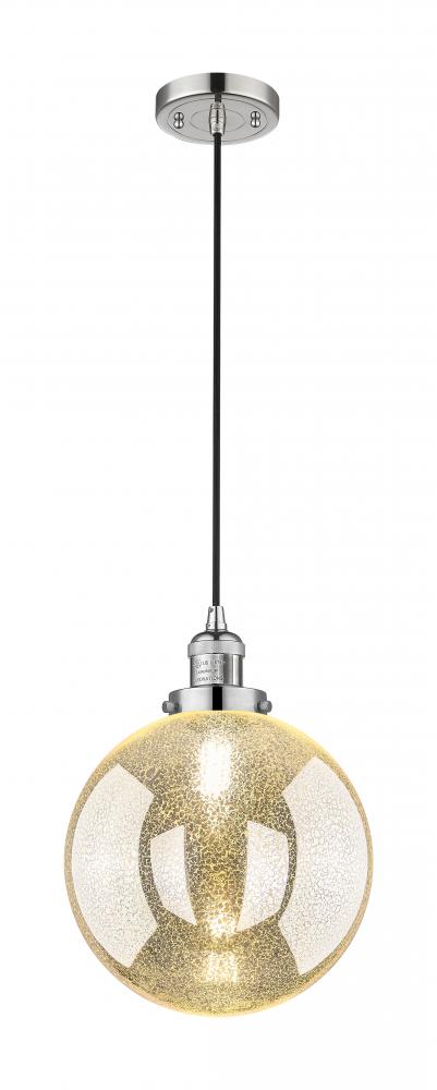 Beacon - 1 Light - 10 inch - Polished Nickel - Cord hung - Mini Pendant