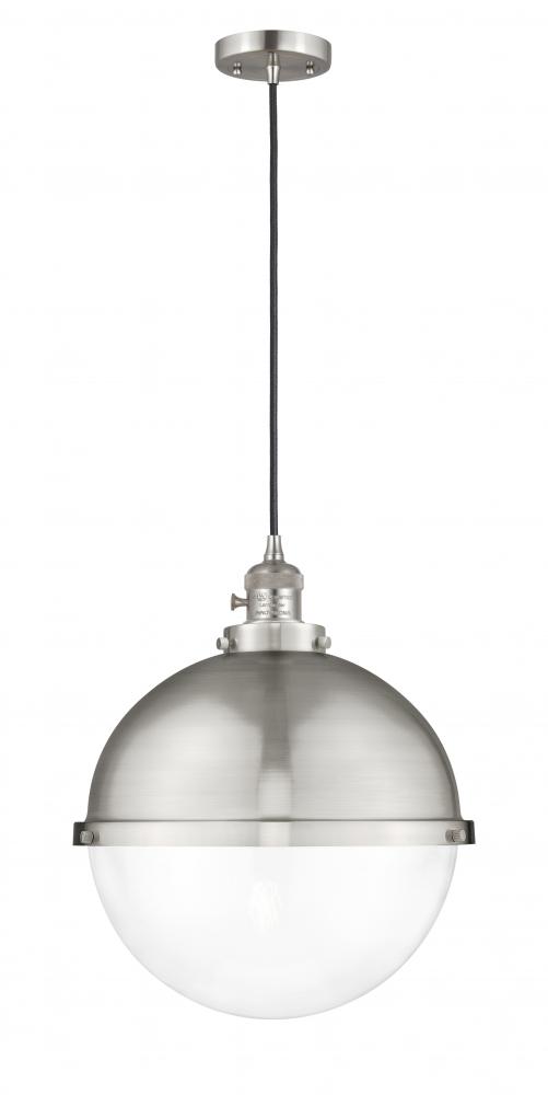 Hampden - 1 Light - 13 inch - Brushed Satin Nickel - Cord hung - Pendant