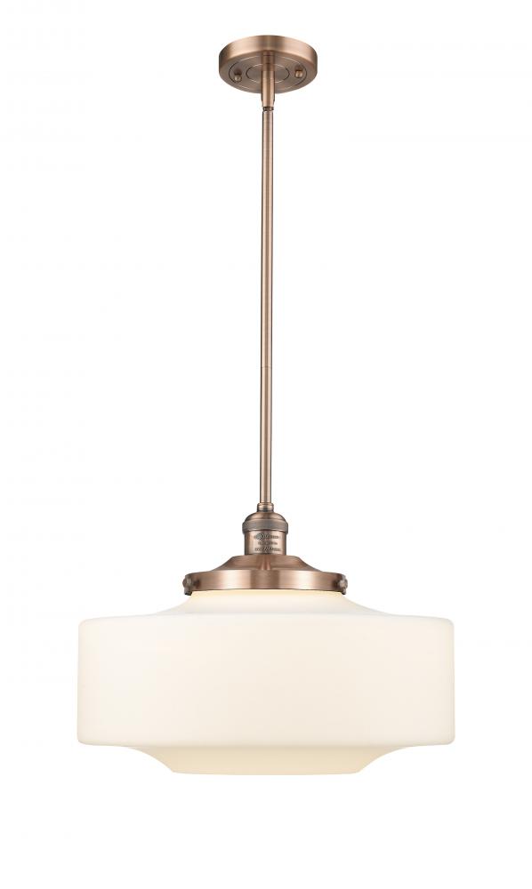 Bridgeton - 1 Light - 12 inch - Antique Copper - Stem Hung - Mini Pendant