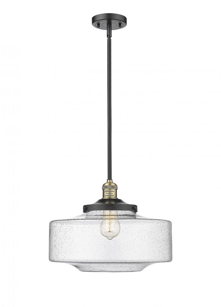 Bridgeton - 1 Light - 12 inch - Black Antique Brass - Stem Hung - Mini Pendant