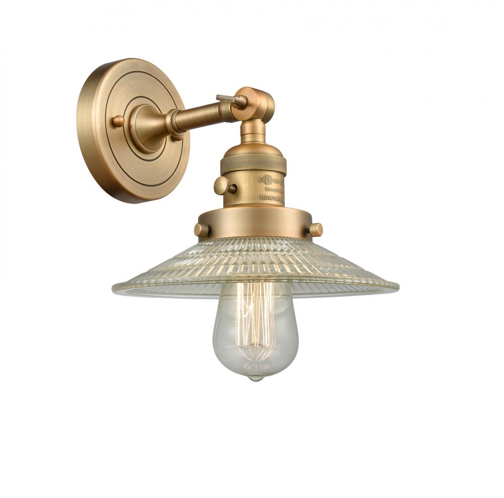 Halophane - 1 Light - 9 inch - Brushed Brass - Sconce