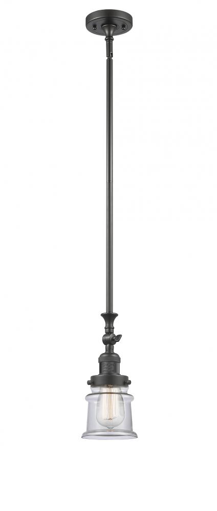 Canton - 1 Light - 5 inch - Oil Rubbed Bronze - Stem Hung - Adjustable Mini Pendant