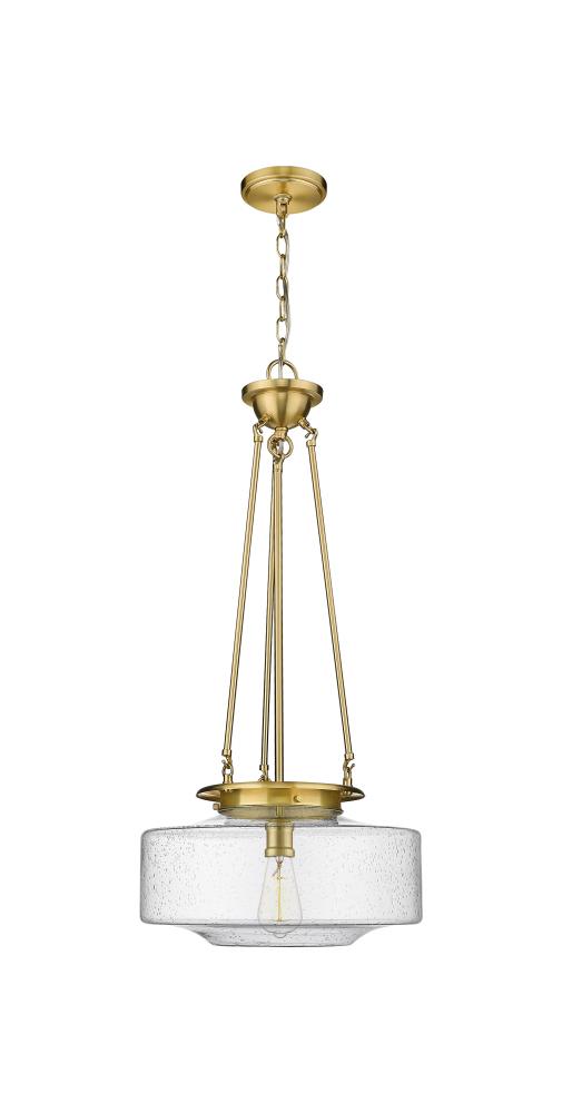 Bridgeton - 1 Light - 16 inch - Satin Gold - Chain Hung - Pendant