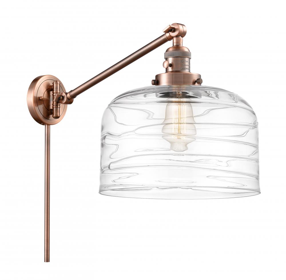 Bell - 1 Light - 12 inch - Antique Copper -Adjustable Swing Arm