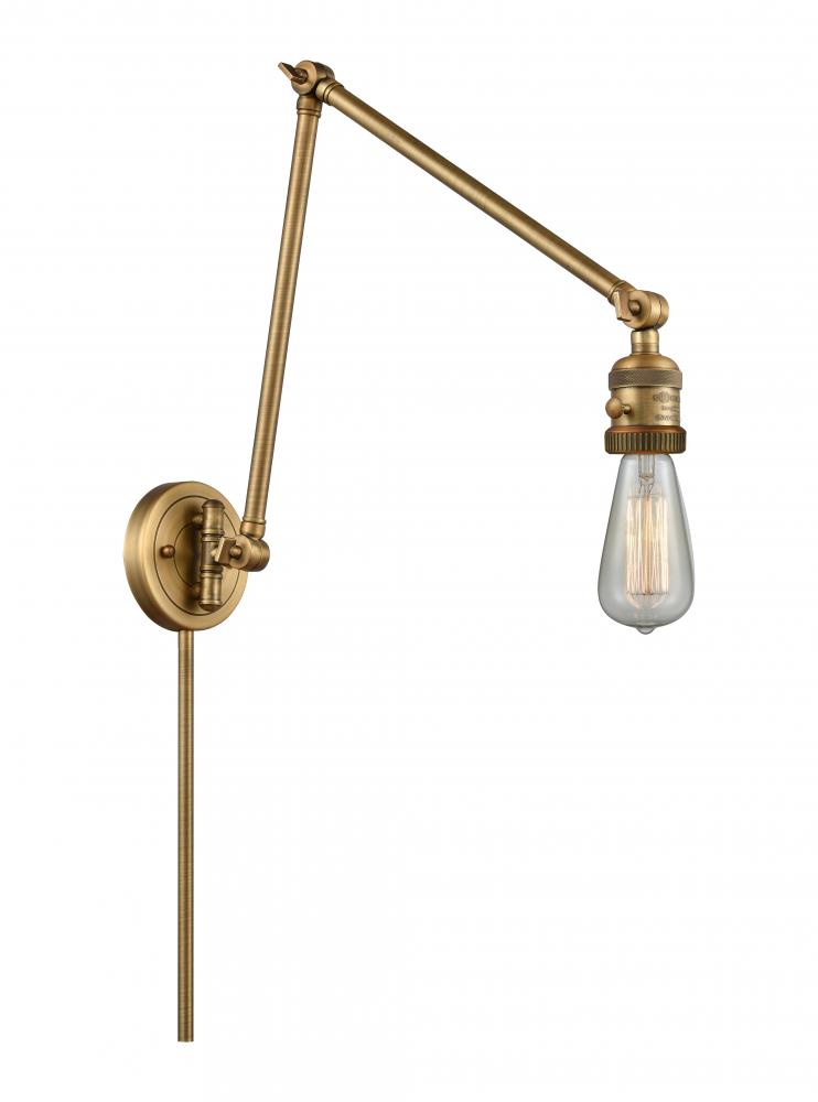 Bare Bulb - 1 Light - 5 inch - Brushed Brass - Swing Arm