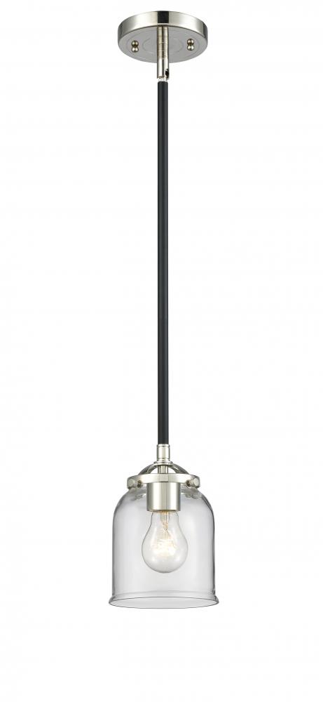 Bell - 1 Light - 5 inch - Black Polished Nickel - Cord hung - Mini Pendant