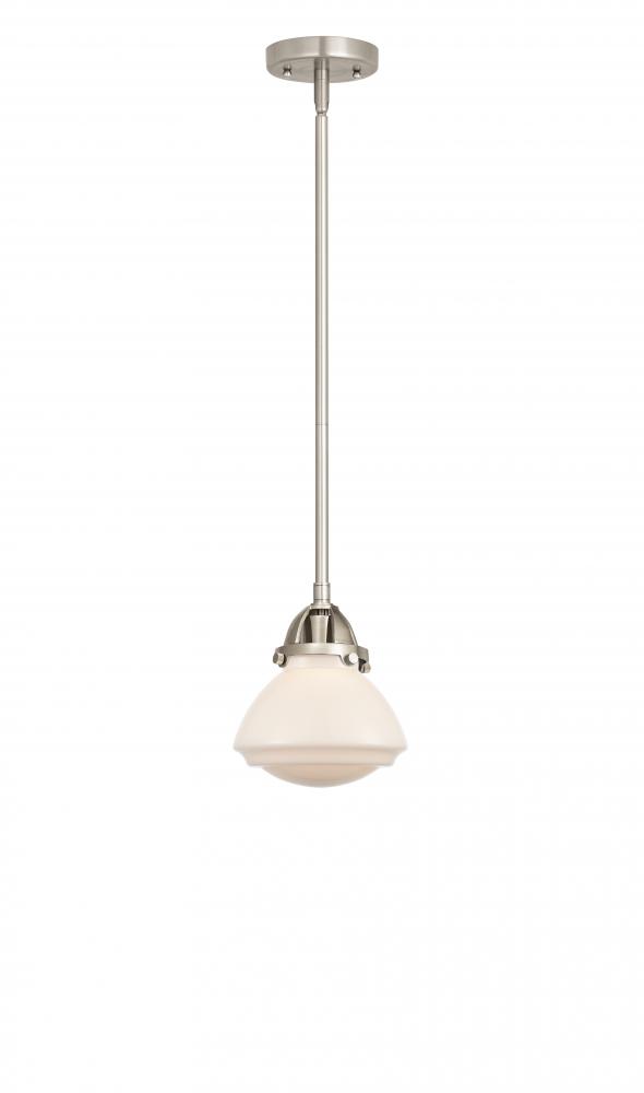 Olean - 1 Light - 7 inch - Brushed Satin Nickel - Cord hung - Mini Pendant