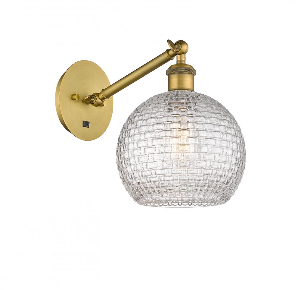 Athens - 1 Light - 8 inch - Brushed Brass - Sconce