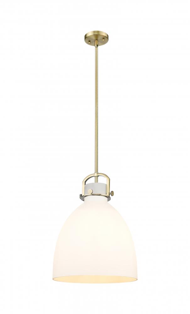 Newton Bell - 1 Light - 14 inch - Brushed Brass - Pendant