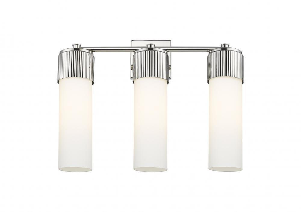 Bolivar - 3 Light - 21 inch - Polished Nickel - Bath Vanity Light