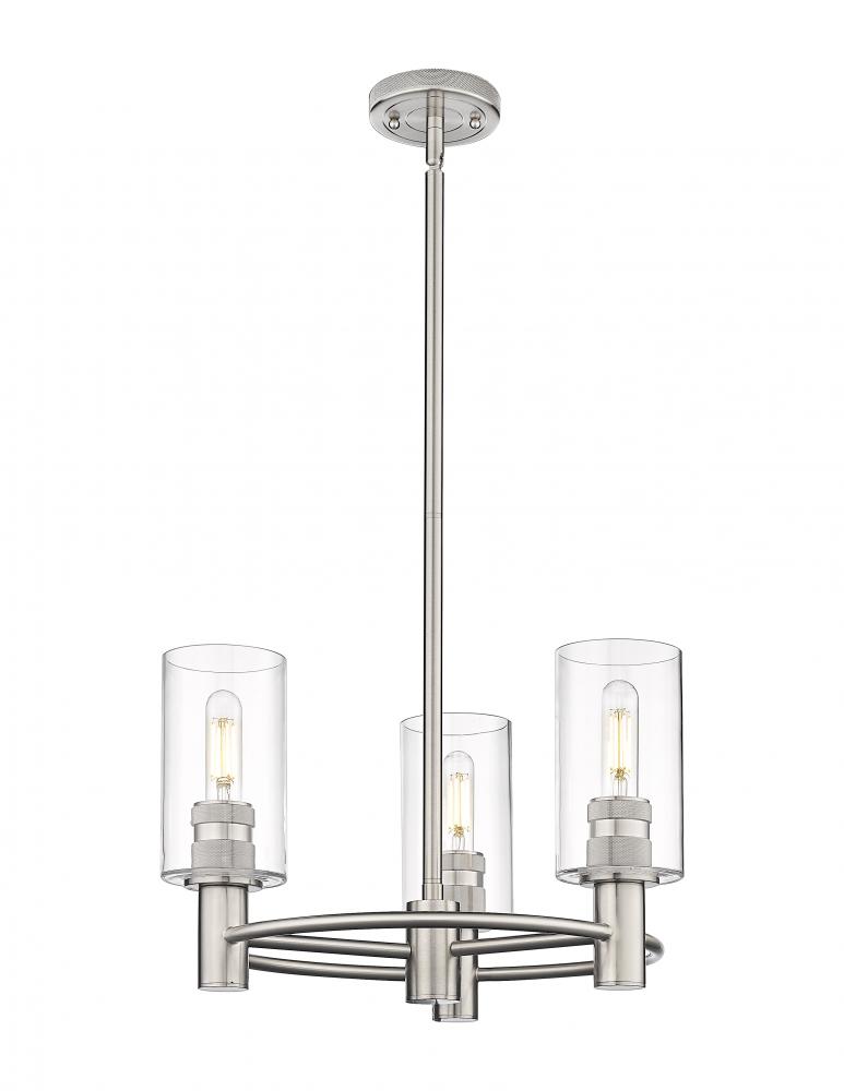 Crown Point - 3 Light - 18 inch - Satin Nickel - Pendant