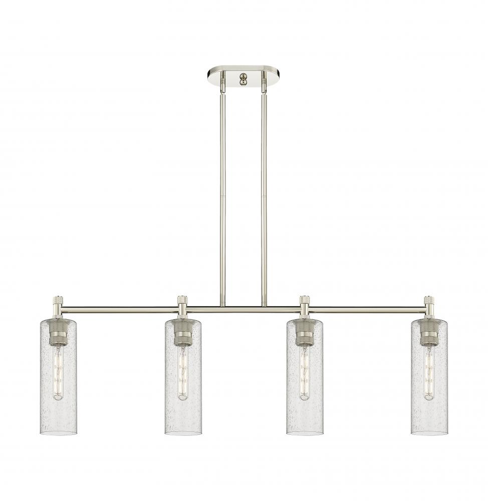 Crown Point - 4 Light - 44 inch - Polished Nickel - Island Light