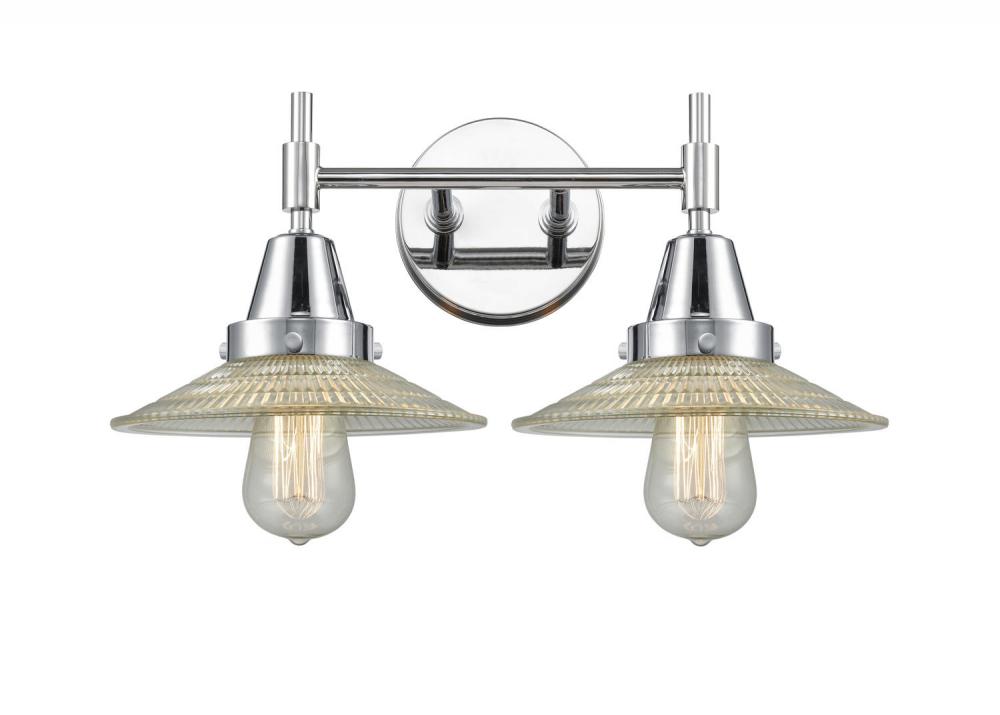 Halophane - 2 Light - 18 inch - Polished Chrome - Bath Vanity Light