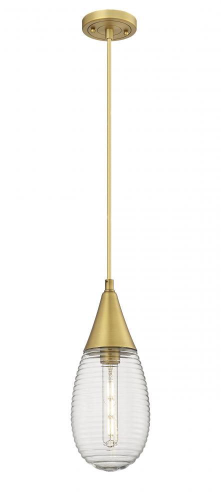 Malone - 1 Light - 6 inch - Brushed Brass - Pendant