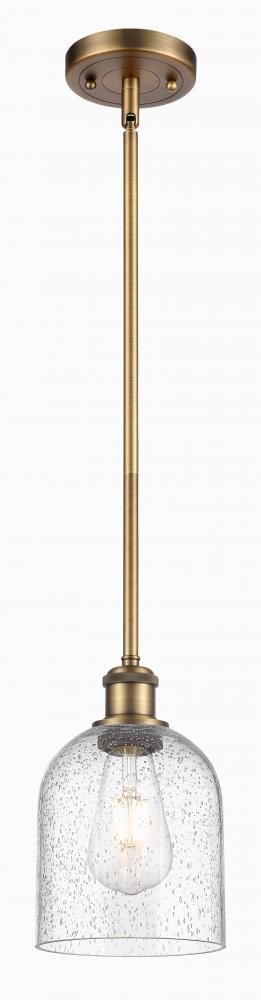 Bella - 1 Light - 6 inch - Brushed Brass - Mini Pendant