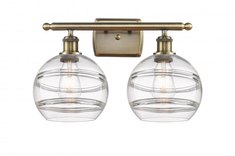 Rochester - 2 Light - 18 inch - Antique Brass - Bath Vanity Light