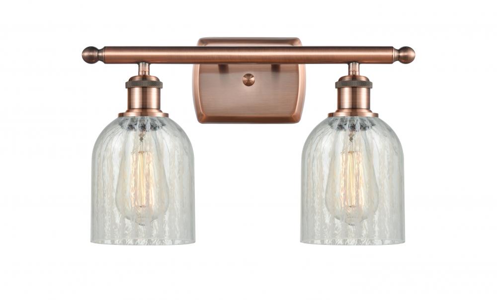 Caledonia - 2 Light - 15 inch - Antique Copper - Bath Vanity Light